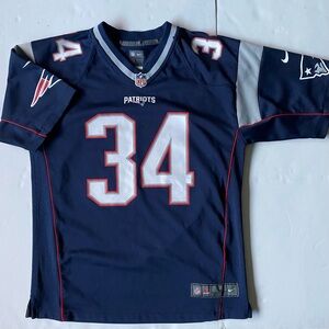 Patriots Jersey Size Large Nike Youth #34 Burkhead New England Boys Girls Shirt
